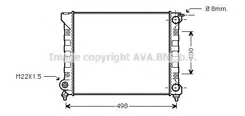 AVA QUALITY COOLING VWA2047 Радіатор, охолодження двигуна