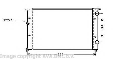 AVA QUALITY COOLING VWA2102 Радіатор, охолодження двигуна