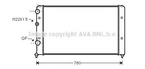 AVA QUALITY COOLING VWA2122 Радіатор, охолодження двигуна