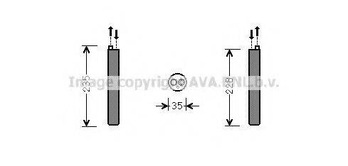 AVA QUALITY COOLING VWD297 Осушувач, кондиціонер