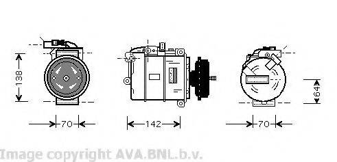 AVA QUALITY COOLING VWK087 Компресор, кондиціонер