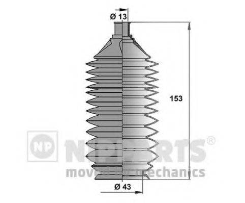 NIPPARTS J2843009 Комплект пильника, рульове керування