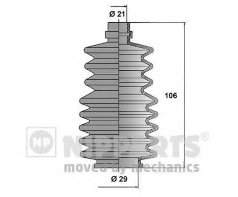 NIPPARTS J2847008 Комплект пильника, рульове керування