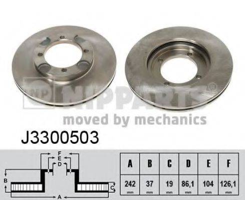 NIPPARTS J3300503 гальмівний диск