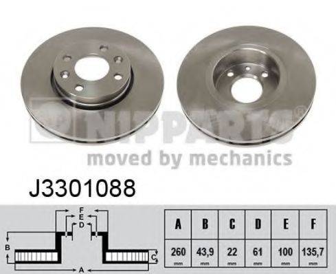 NIPPARTS J3301088 гальмівний диск