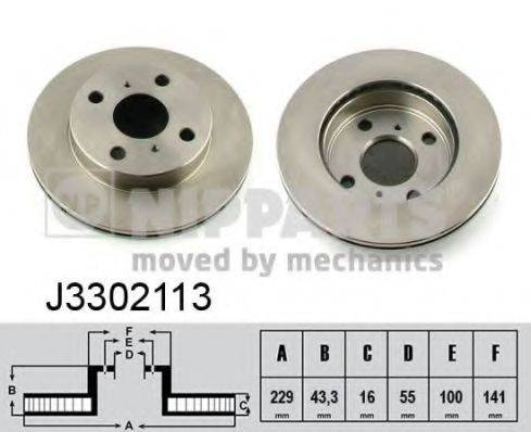 NIPPARTS J3302113 гальмівний диск