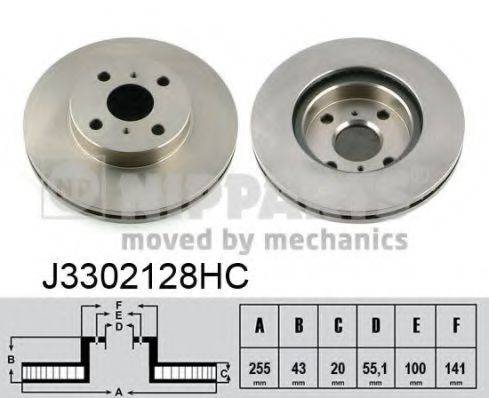 NIPPARTS J3302128HC гальмівний диск