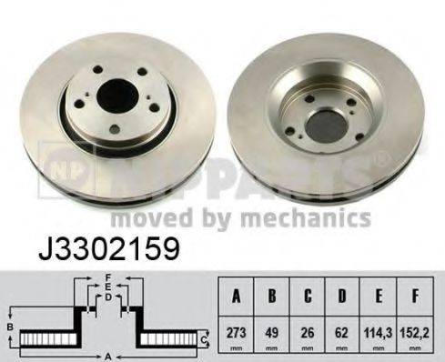 NIPPARTS J3302159 гальмівний диск