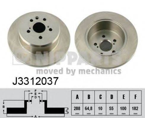 NIPPARTS J3312037 гальмівний диск