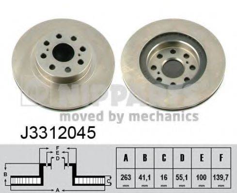 NIPPARTS J3312045 гальмівний диск