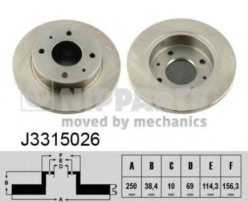 NIPPARTS J3315026 гальмівний диск