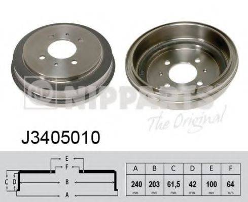 NIPPARTS J3405010 Гальмівний барабан