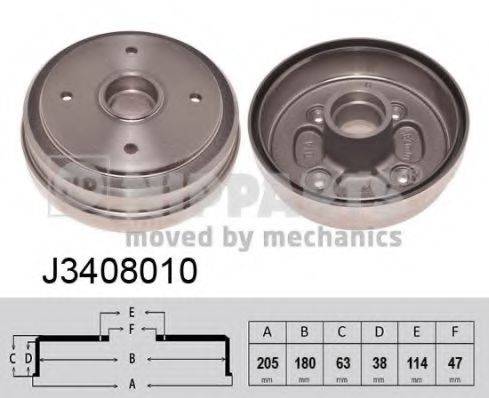 NIPPARTS J3408010 Гальмівний барабан