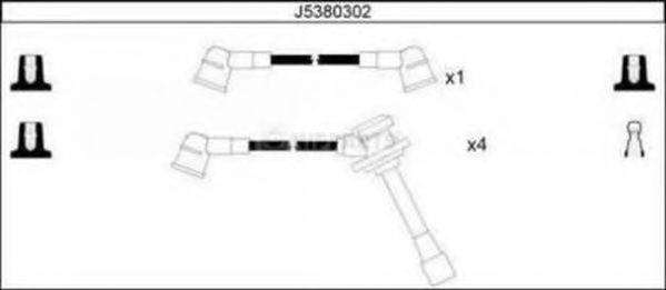 NIPPARTS J5380302 Комплект дротів запалювання