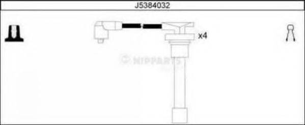 NIPPARTS J5384032 Комплект дротів запалювання