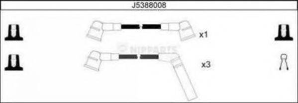 NIPPARTS J5388008 Комплект дротів запалювання