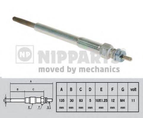 NIPPARTS J5710502 Свічка розжарювання