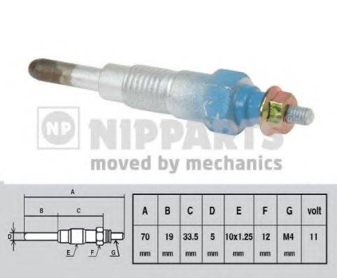 NIPPARTS J5711010 Свічка розжарювання