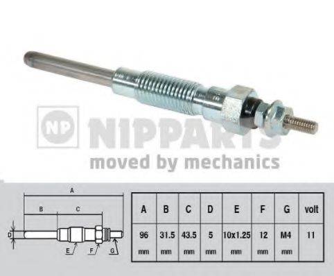 NIPPARTS J5712001 Свічка розжарювання