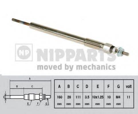 NIPPARTS J5712024 Свічка розжарювання