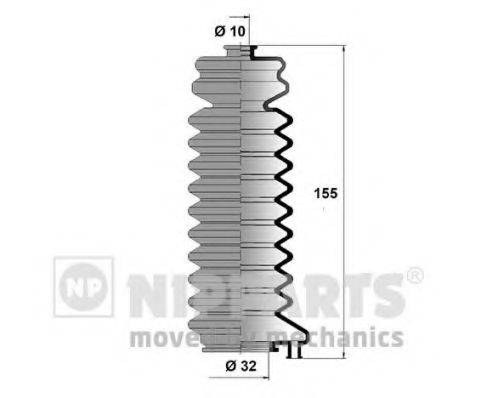 NIPPARTS N2847013 Комплект пильника, рульове керування