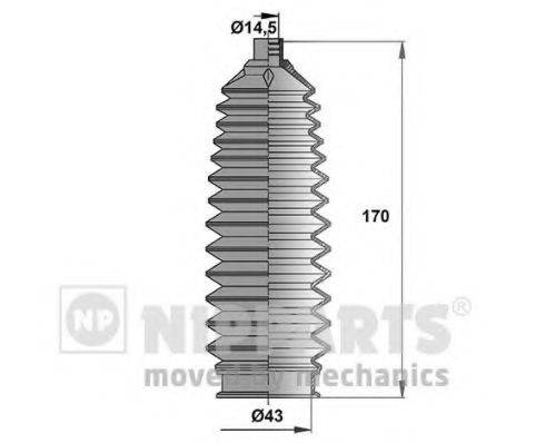 NIPPARTS N2847016 Комплект пильника, рульове керування