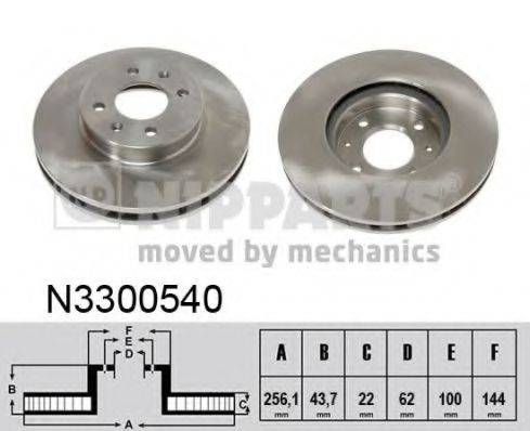 NIPPARTS N3300540 гальмівний диск