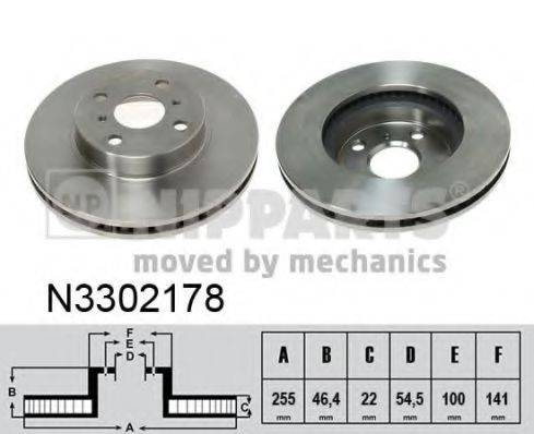 NIPPARTS N3302178 гальмівний диск