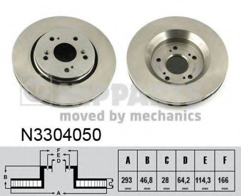 NIPPARTS N3304050 гальмівний диск