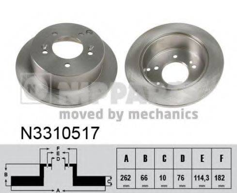 NIPPARTS N3310517 гальмівний диск