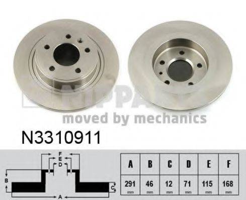 NIPPARTS N3310911 гальмівний диск