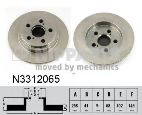 NIPPARTS N3312065 гальмівний диск