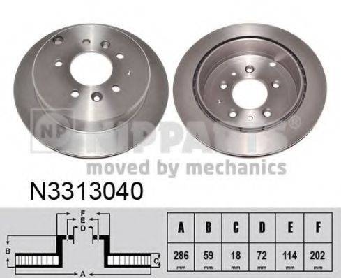 NIPPARTS N3313040 гальмівний диск