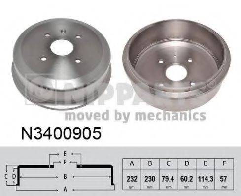 NIPPARTS N3400905 Гальмівний барабан