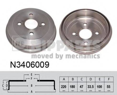 NIPPARTS N3406009 Гальмівний барабан