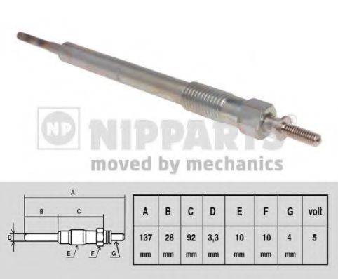 NIPPARTS N5710508 Свічка розжарювання