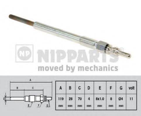 NIPPARTS N5718001 Свічка розжарювання