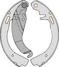 MGA K576551 Комплект гальм, барабанний гальмівний механізм