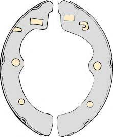MGA M662 Комплект гальмівних колодок
