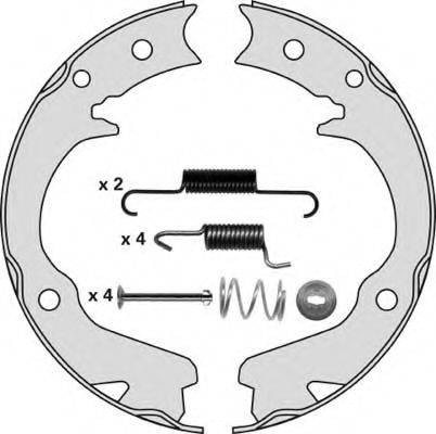 MGA M859R Комплект гальмівних колодок, стоянкова гальмівна система