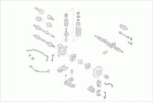 ZF PARTS FORDKAFZ002 Рульове управління; Підвіска колеса