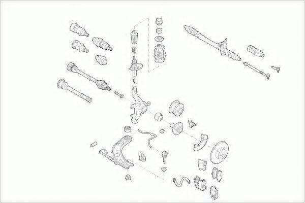 ZF PARTS VWGOLFFZ005 Рульове управління; Підвіска колеса