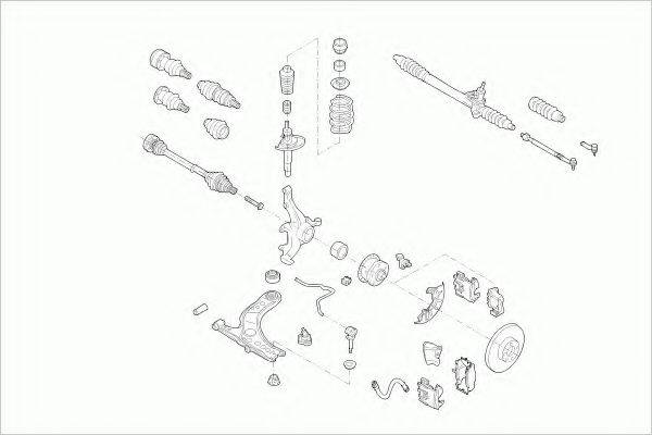 ZF PARTS VWGOLFFZ018 Рульове управління; Підвіска колеса