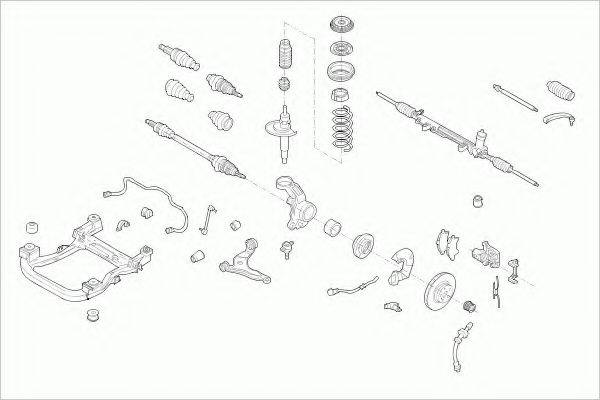 ZF PARTS VWMULTIFZ001 Рульове управління; Підвіска колеса