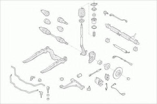 ZF PARTS OPELASTRAFZ005 Рульове управління; Підвіска колеса