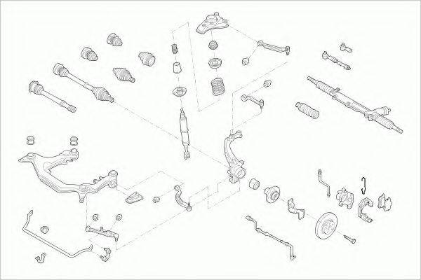 ZF PARTS AUDIA4AVFZ002 Рульове управління; Підвіска колеса