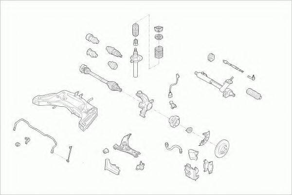 ZF PARTS VWPOLOFZ005 Рульове управління; Підвіска колеса