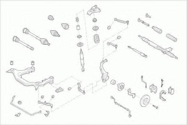 ZF PARTS VWPASSAFZ035 Рульове управління; Підвіска колеса