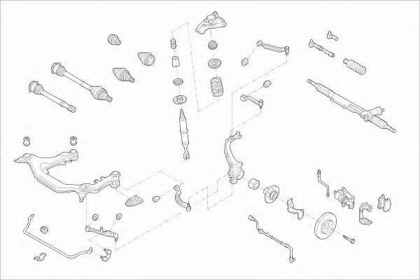 ZF PARTS VWPASSAFZ036 Рульове управління; Підвіска колеса