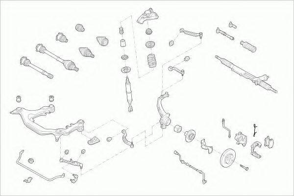 ZF PARTS VWPASSAFZ038 Рульове управління; Підвіска колеса